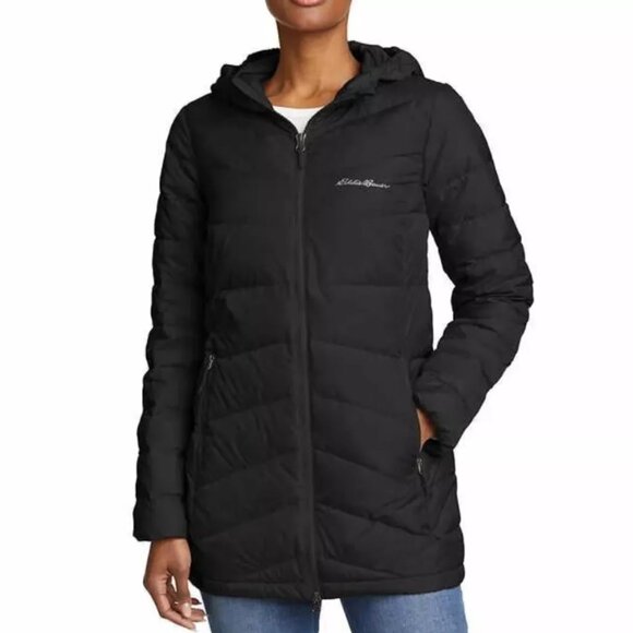 Eddie Bauer Black Puffer Jacket - Picture 1 of 3